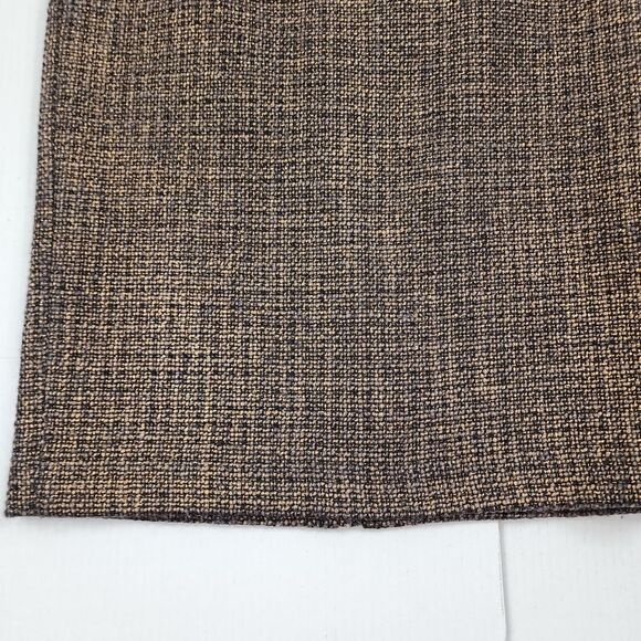 Talbots Pencil Skirt Metallic Wool Blend Gold Black Woven Tweed Size 8 - Picture 9 of 13